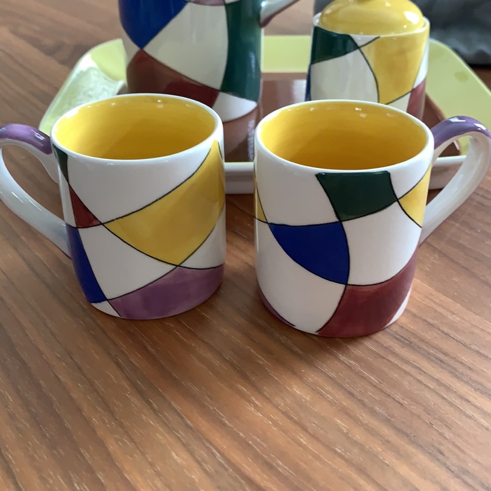 Hues N Brew Tea Set with Serving Tray - Picture 12 of 16